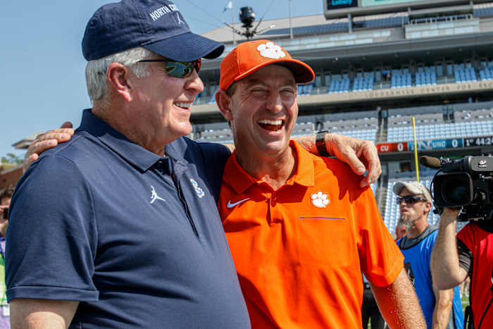 Mack Brown and Dabo Swinney